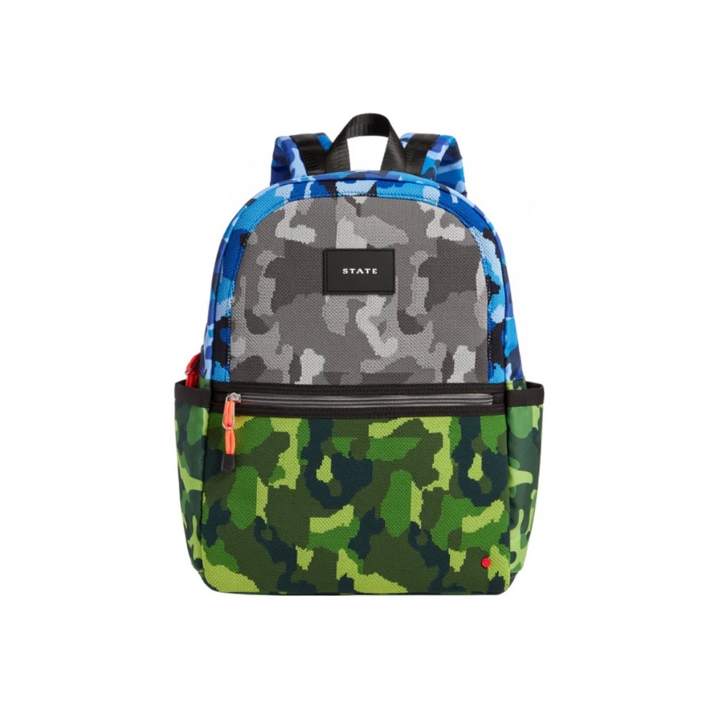 STATE Kids Camouflage Backpack - Blue, Green, Gray